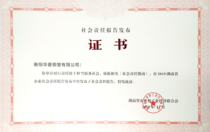 衡鋼社會(huì)責(zé)任報(bào)告首次在省級(jí)平臺(tái)發(fā)布